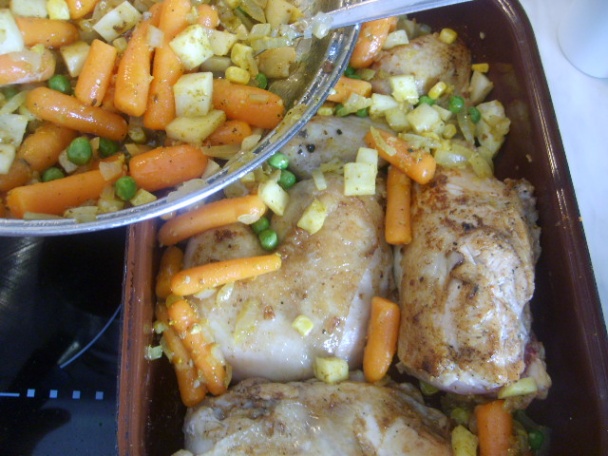 Kurča na kari zeleninke (fotopostup) - obrázok 5