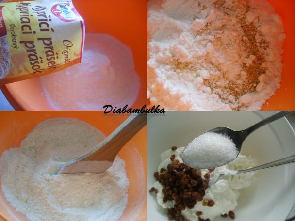 Sypaný koláč s tvarohom a jablkami (fotorecept) - obrázok 1