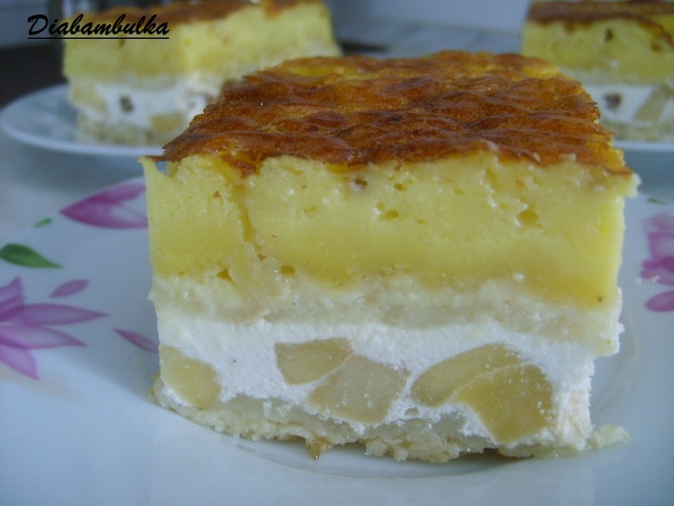 Sypaný koláč s tvarohom a jablkami (fotorecept) - obrázok 6
