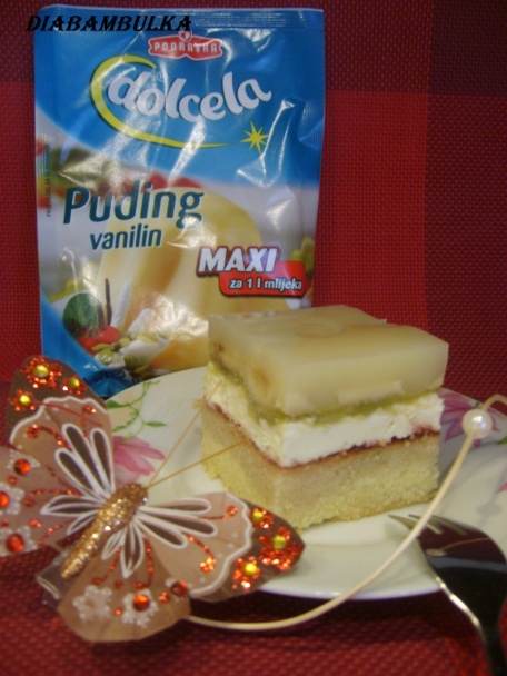 Svieži rebarborový koláčik s banánom - obrázok 5