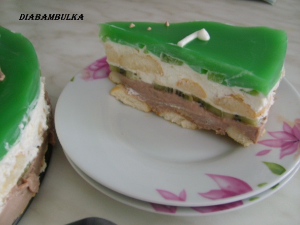 Nepečená kiwi torta - obrázok 4