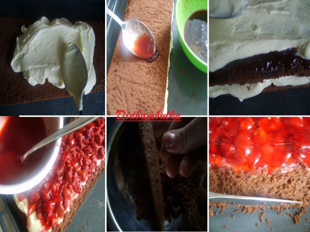 Svieže malinovo-jahodové rezy ( fotorecept ) - obrázok 4