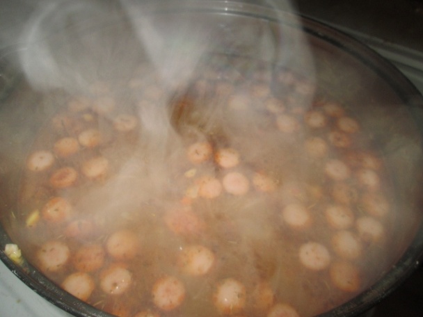 Gulášovo-frankfurtská polievka - obrázok 3