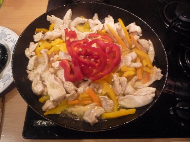 Chicken stir fry - kuracie prsia so zeleninou - obrázok 4