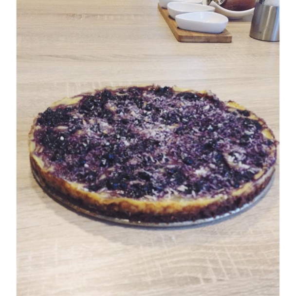 Čučoriedkový cheesecake s pudingom (fotorecept) - obrázok 4