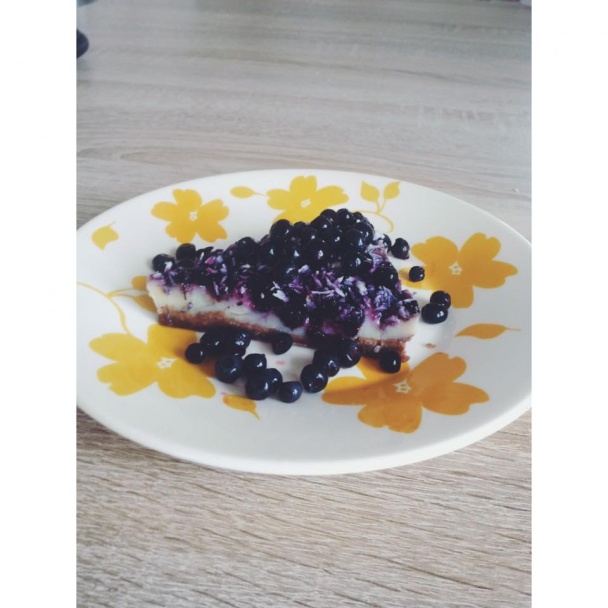 Čučoriedkový cheesecake s pudingom (fotorecept) - obrázok 5