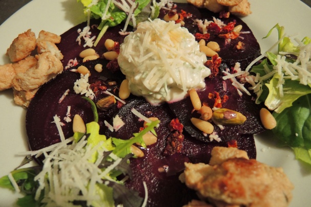 Šalát z červenej repy a kuracieho mäsa (fotorecept) - obrázok 6