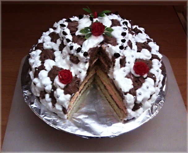 Torta so srdiečkom na vrchu (fotorecept) - obrázok 8