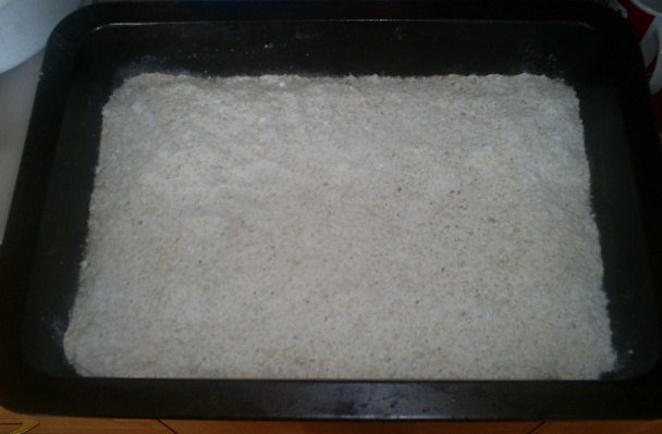 Sypaný koláč s ovocím (fotorecept) - obrázok 1