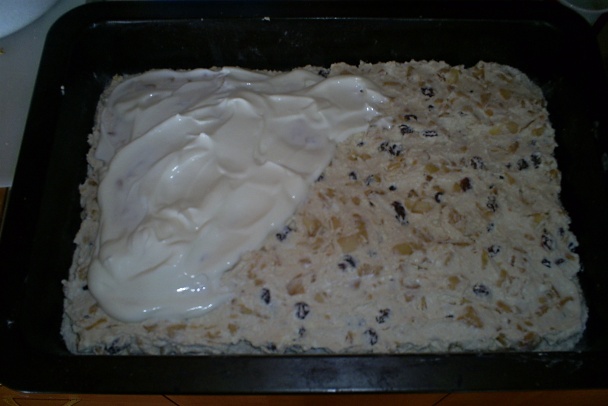 Sypaný koláč s ovocím (fotorecept) - obrázok 4