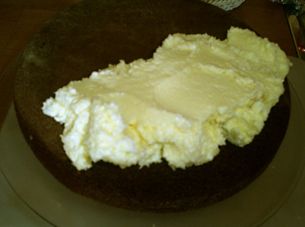 Šľahačkovo-kakaová torta s kokosovým krémom (fotorecept) - obrázok 5