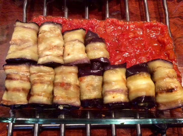 Baklažánové rolky s parmezánom (fotorecept) - obrázok 4