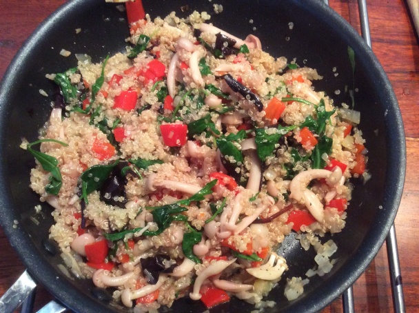 Baklažán plnený quinoou a hubami shimeji (fotorecept) - obrázok 3