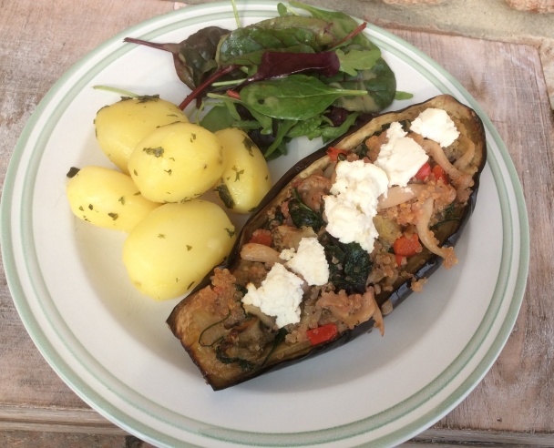 Baklažán plnený quinoou a hubami shimeji (fotorecept) - obrázok 6