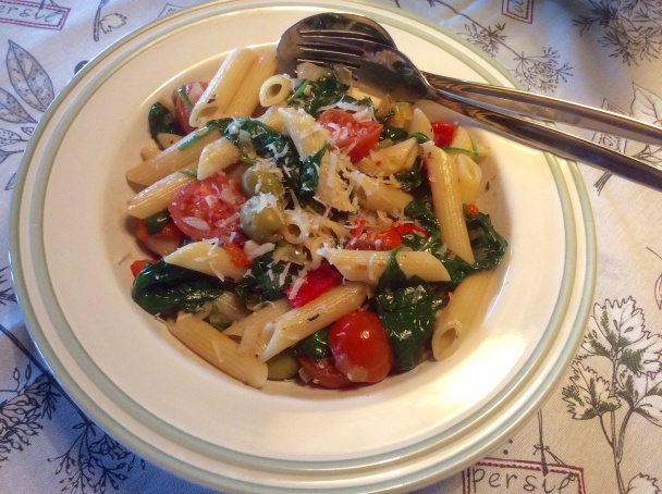 Penne so špenátom a s cherry paradajkami - obrázok 2