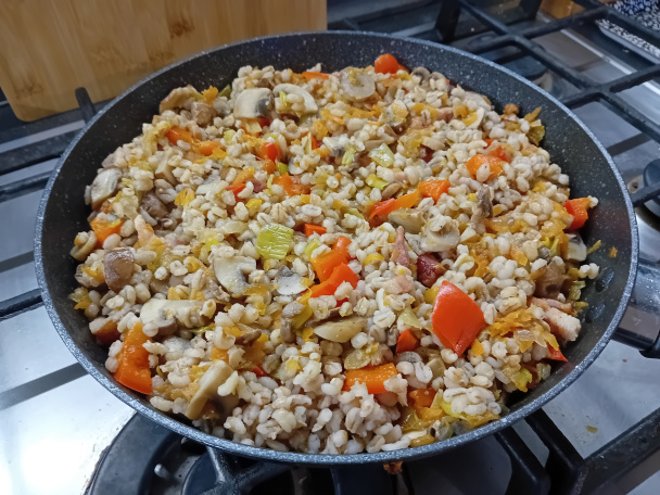 Zeleninové krupoto so šampiňónmi (fotorecept) - obrázok 3