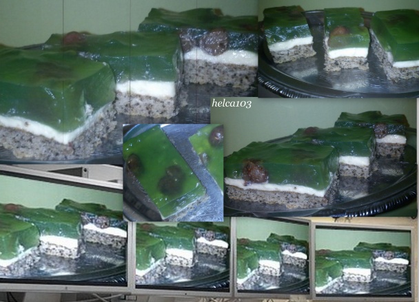 Maková piškóta s kivi želé (fotorecept) - obrázok 6