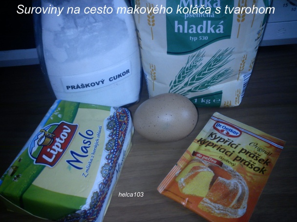 Makový koláč s tvarohom (fotorecept) - obrázok 1
