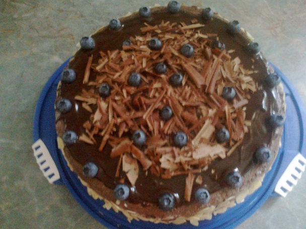 Čokoládovo-čučoriedková torta (fotorecept) - obrázok 19