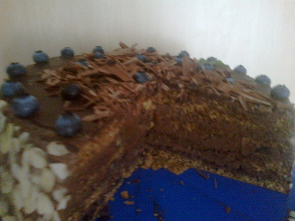 Čokoládovo-čučoriedková torta (fotorecept) - obrázok 20