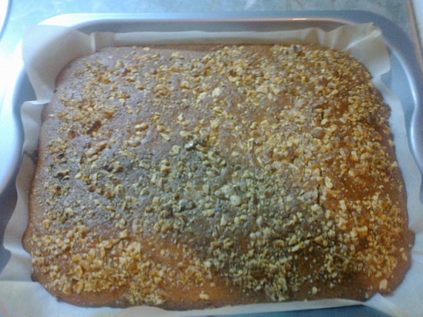 Rýchly obrátený orechový koláč so slivkami (fotorecept) - obrázok 10