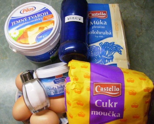 Čokoládové šišky z tvarohového cesta (fotorecept) - obrázok 1