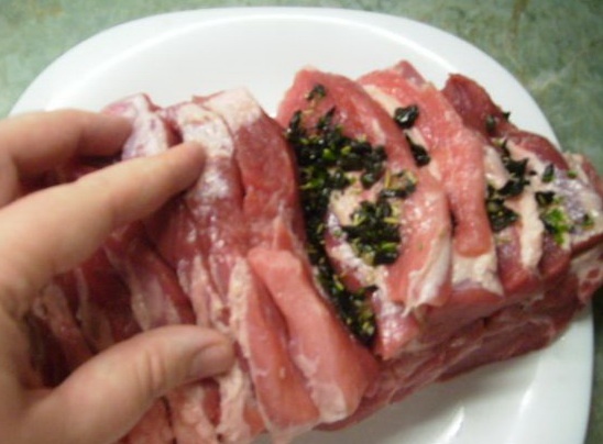 Voňavá krkovička s hubami - obrázok 4