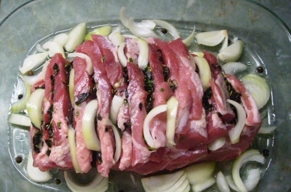 Voňavá krkovička s hubami - obrázok 5