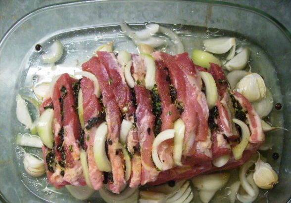 Voňavá krkovička s hubami - obrázok 7