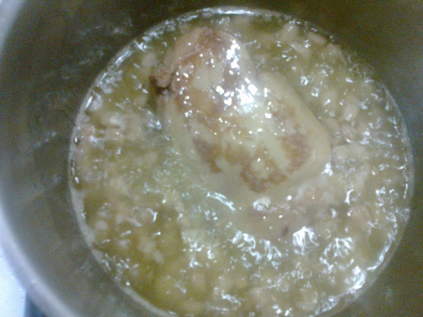 Kačacia pečeň s cibuľovými krúžkami a lokšovníkmi (fotorecept) - obrázok 4