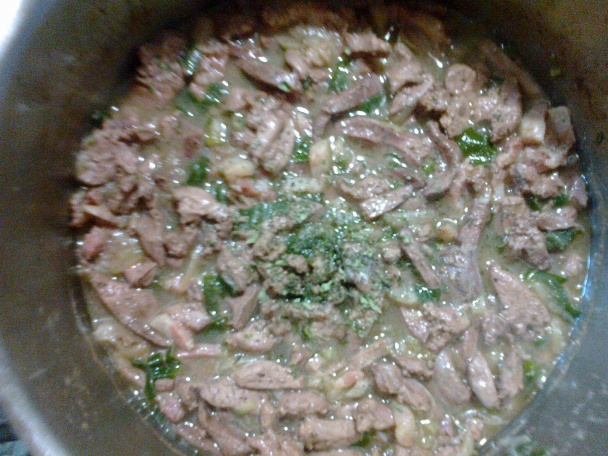 Kuracia pečeň na cibuli a slanine s krémovým zemiakovo-cibuľkovým pyré (fotorecept) - obrázok 7