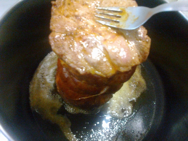 Dusená krkovička na cibuli, jablkách, chilli a rozmaríne (fotorecept) - obrázok 4