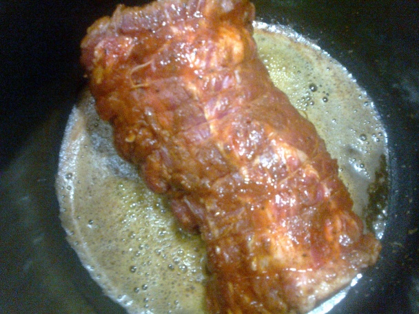 Dusená krkovička na cibuli, jablkách, chilli a rozmaríne (fotorecept) - obrázok 5