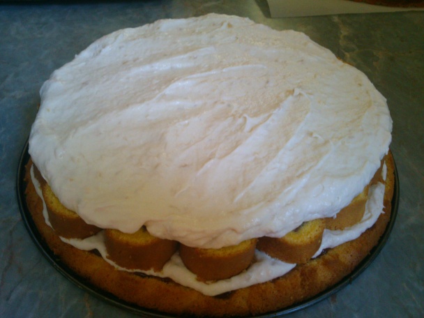 Jahodová torta s mascarpone-banánovým krémom (fotorecept) - obrázok 10