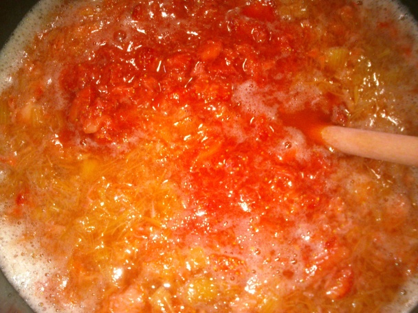 Hustý jahodový sirup s rebarborou a vanilkou (fotorecept) - obrázok 3