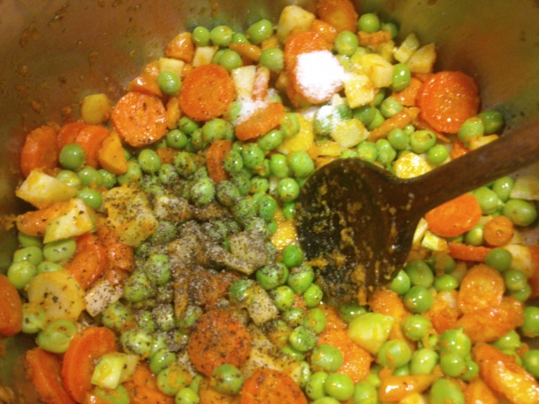 Jarná polievka s hráškovo-krupicovými haluškami (fotorecept) - obrázok 10