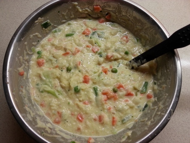 Zemiakovo-zeleninové placky - obrázok 1