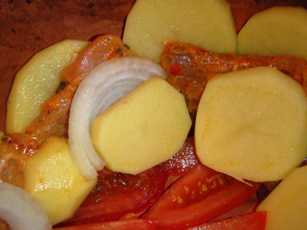 Prekladané mäso v rímskom hrnci (fotorecept) - obrázok 4