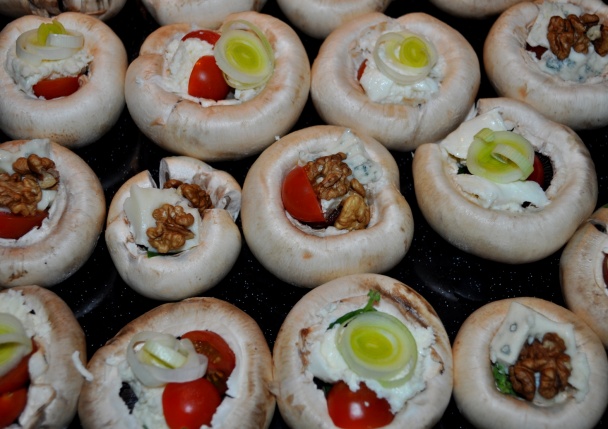 Plnené šampiňóny (fotorecept) - obrázok 1