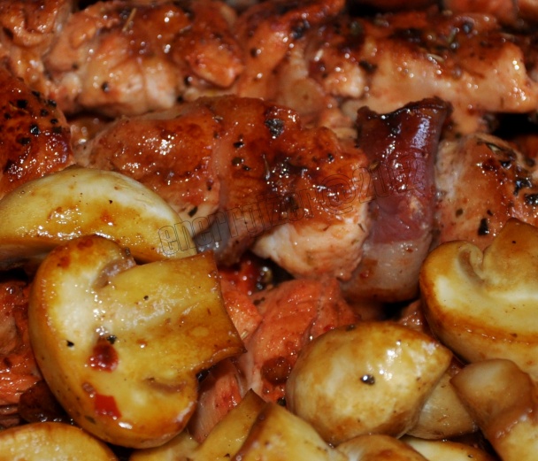 Kurací špíz a grilované šampiňóny (fotorecept) - obrázok 3