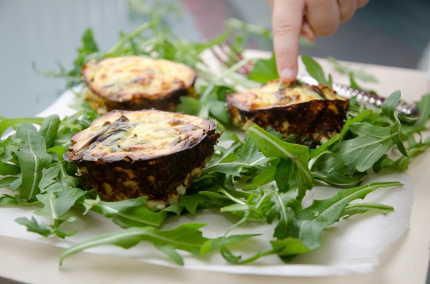 Zemiakovo-rukolové košíčky - obrázok 2