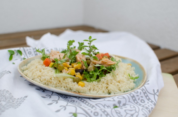 Kuskus šalát s lososom - obrázok 3