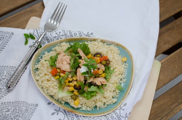 Kuskus šalát s lososom - obrázok 4