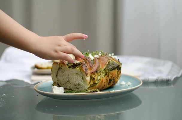 Špenátový pletenec - obrázok 5