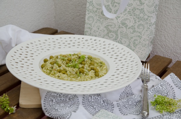 Risotto s pestom a hráškom - obrázok 5