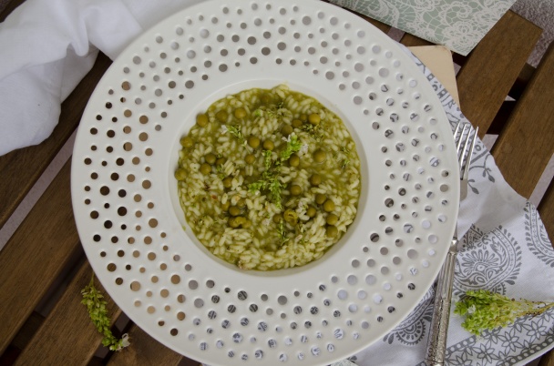 Risotto s pestom a hráškom - obrázok 4