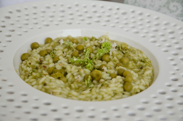 Risotto s pestom a hráškom - obrázok 3
