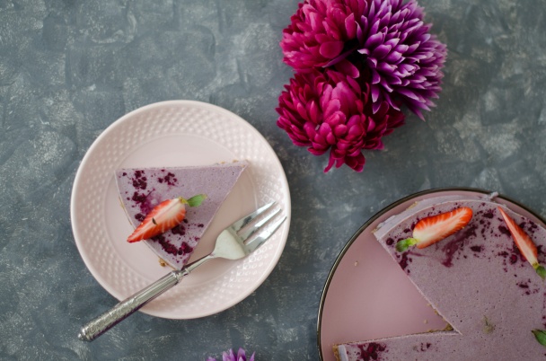 Nepečená čučoriedková tortička  - obrázok 3