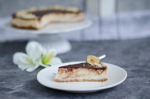Cheesecake banány v čokoláde - obrázok 3