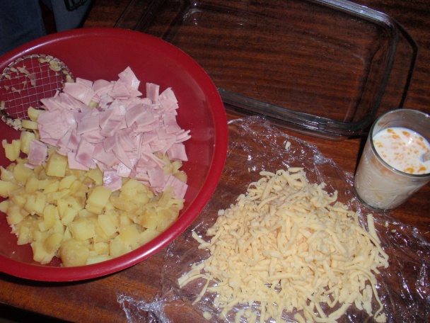 Zemiakový nákyp so šunkou - obrázok 2